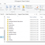 Fresh Cloud File Server Windows Explorer View